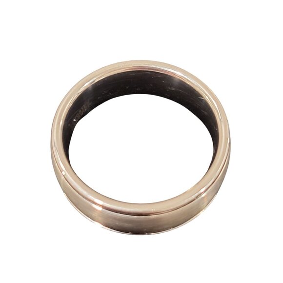 TUNGSTEN Classic Silver Carbide Mens Wedding Ring Band Sz 10 - Picture 6 of 6